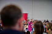Conservative Party of Canada's leader Pierre Poilievre holds a rally in Saskatoon