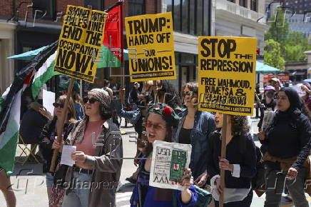 May Day rally and march at Union Square in New York