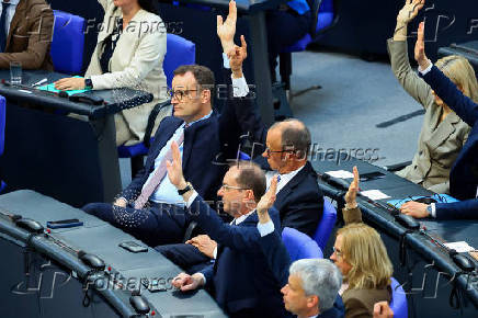 Election of a new German Chancellor, in Berlin