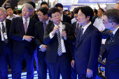 Taiwan President Lai Ching-te visits the Computex exhibition in Taipei