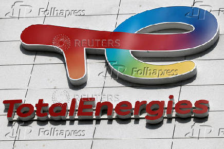 FILE PHOTO: Logo of French oil and gas company TotalEnergies in Rueil-Malmaison