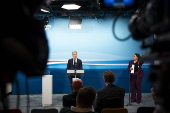 Dutch Prime Minister Dick Schoof speaks to the press after the Council of Ministers