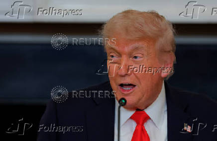 U.S. President Trump participates in a roundtable discussion with the Fraternal Order of Police at the White House