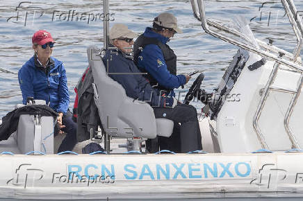 El rey emérito está en Sanxenxo, por cuarta vez en lo que va de año, para disfrutar de la quinta prueba de la Liga 6 metros