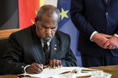 Papua New Guinea's Governor General Bob Dadae visits Berlin