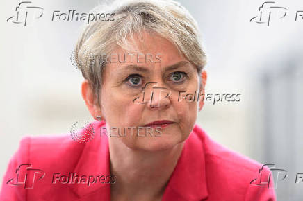 FILE PHOTO: Yvette Cooper Visits Liverpool Library Burnt In Recent Far-Right Riots