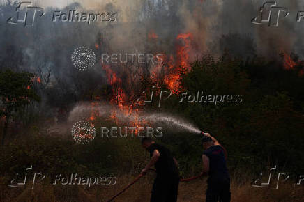 Wildfire in Albania
