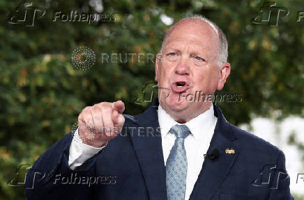 Tom Homan speaks at the White House  in Washington