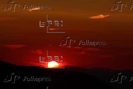 Sunset view over the Polish Tatra Mountains