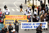 Protesto contra o racismo praticados pelo vereador Camilo Cristofaro