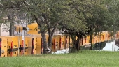 Estacionamento da sede de distribuição central dos Correios