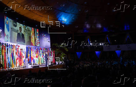 El rey de España participa en el Congreso Mundial del Derecho, en Santo Domingo