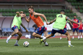 Entrenamiento de la Selección Española de Fútbol para la Final Four de UEFA Nations League 2024/25