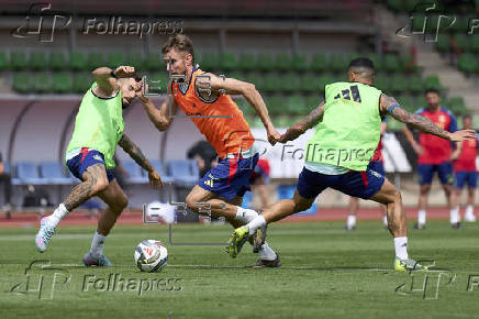 Entrenamiento de la Selección Española de Fútbol para la Final Four de UEFA Nations League 2024/25