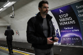 AI advert on London underground