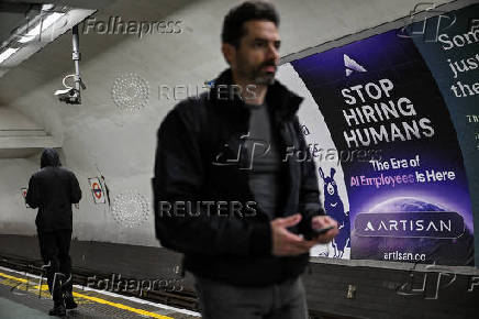 AI advert on London underground