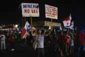 Manifestantes en Panamá rechazan políticas de Mulino