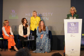 Britain's Queen Camilla attends the Women's Prize for Fiction and Nonfiction event in London