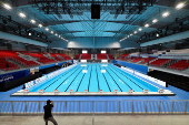 Media tour of the newly-constructed WCH Arena, one of the competition venues for the World Aquatics Championships 2025 which will be held in Singapore
