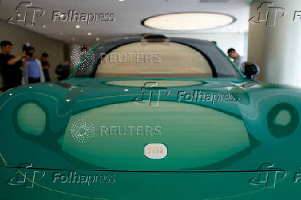 FILE PHOTO: Xiaomi's new electric SUV YU7 is displayed at a Xiaomi store in Beijing
