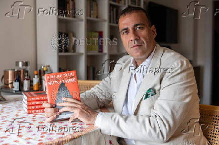 Author Aatish Taseer poses for a portrait in New York