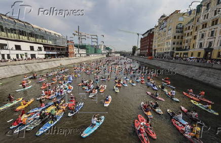 SUP (Stand Up Paddleboarding) festival in Moscow