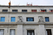 Construction work continues on the U.S. Federal Reserve building campus in Washington