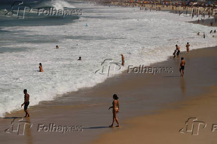 Movimentação nas praias do Rio de Janeiro.
