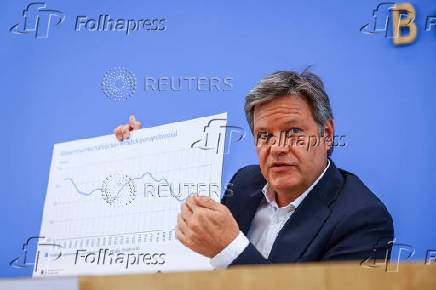 German Economy Minister Habeck presents the 2025 spring forecast