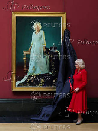 Britain's King Charles and Queen Camilla visit the National Gallery