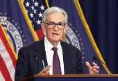 Federal Reserve Chair Jerome Powell speaks at a press conference in Washington