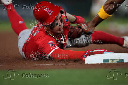 MLB: Los Angeles Angels at Athletics