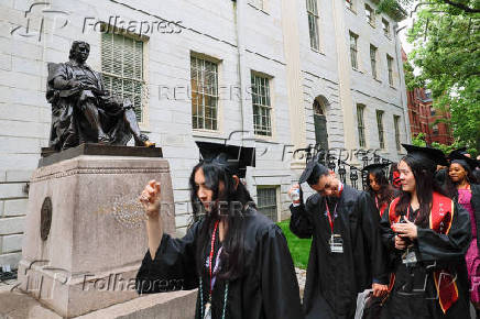 Commencement ceremonies at Harvard University in Cambridge