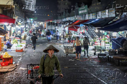 Long Bien Market, one of the largest wholesale market in Hanoi