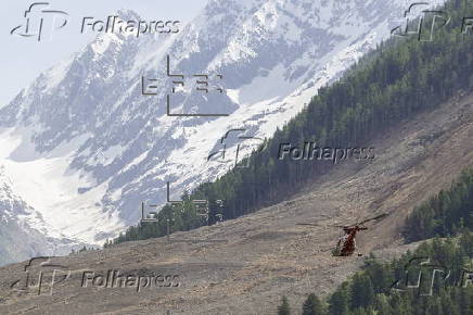 Aftermath of Birch Glacier collapse in Switzerland