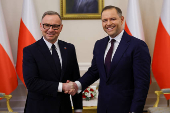 Polish President Duda meets with President-elect Nawrocki, in Warsaw