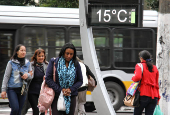 Manhã fria na capital paulista