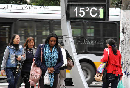Manhã fria na capital paulista