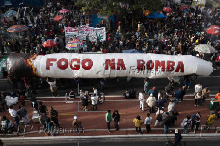 Marcha de la Marihuana en Sao Paulo