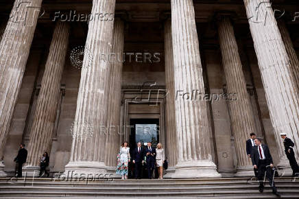 French President Macron visits Britain