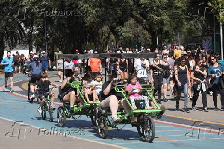 Movimentação no Parque Ibirapuera em São Paulo