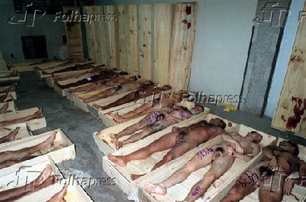 Massacre no Carandiru: corpos dos