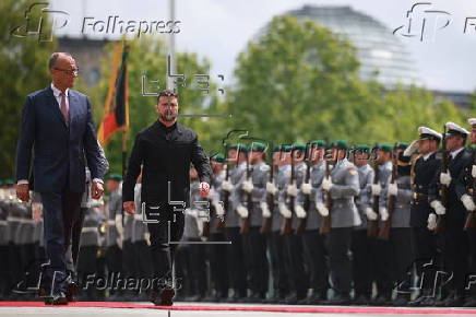 Ukrainian President Volodymyr Zelensky visits Berlin