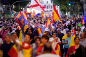 Protest against Spain's Prime Minister Sanchez's government, in Madrid