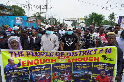 Nationwide protest in Liberia