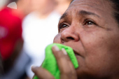 Manifestación en Caracas de apoyo a hijos de migrantes venezolanos deportados
