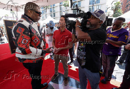 Unveiling ceremony of Busta Rhymes' star on the Hollywood Walk of Fame in Los Angeles