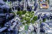 Praça do Japão na cidade de Curitiba, no Paraná