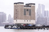 Search in the Hudson River after helicopter crash, near Jersey City
