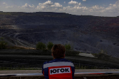 Iron ore open pit mine in Kryvyi Rih
